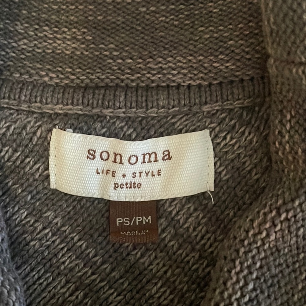Sonoma Turtle Neck Coverup Pancho/Shawl Size PS/PM - Picture 4 of 6